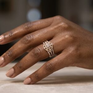 Amber 8Karat Engagement Only Pure Gold (Single One)